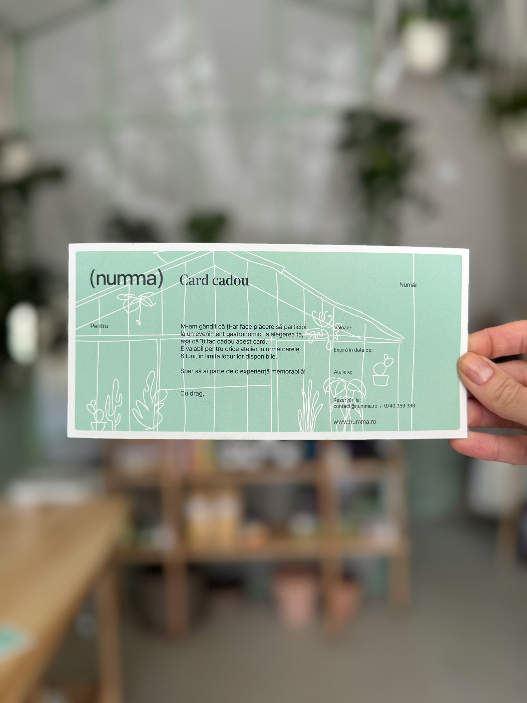 Card cadou Numma